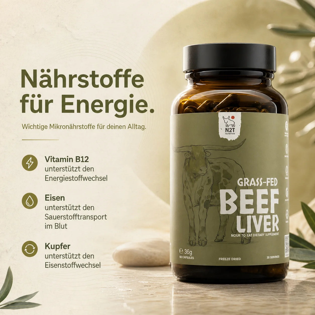 RINDERLEBER KAPSELN AUS EU WEIDEHALTUNG
