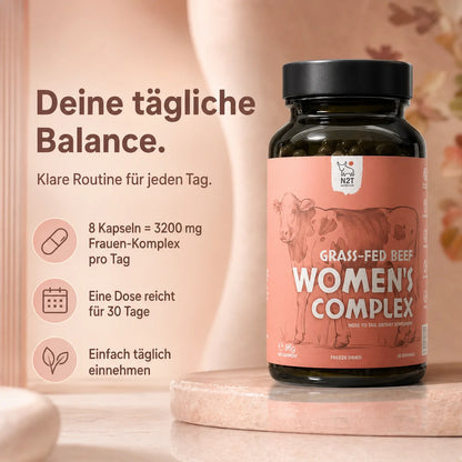 FRAUEN-NÄHRSTOFFKOMPLEX KAPSELN VOM EU WEIDERIND