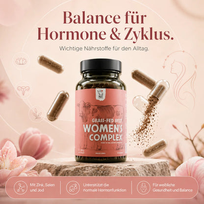 FRAUEN-NÄHRSTOFFKOMPLEX KAPSELN VOM EU WEIDERIND